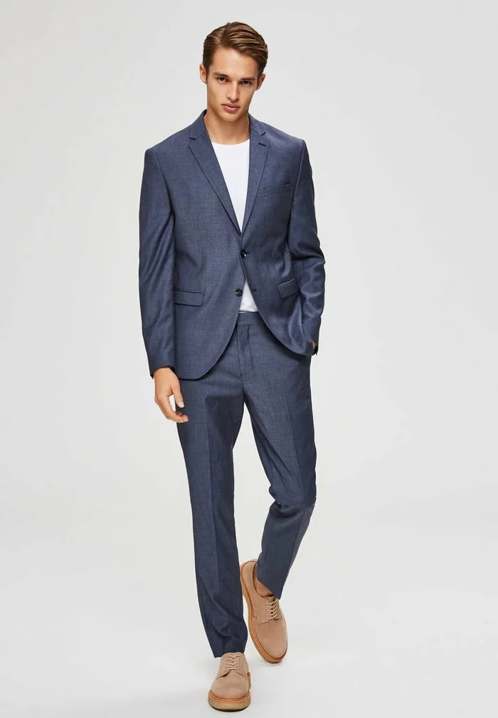 Selected Homme Pantalon De Costume - Light Blue 2 Selected Homme Pantalon De Costume - Light Blue – Image 2