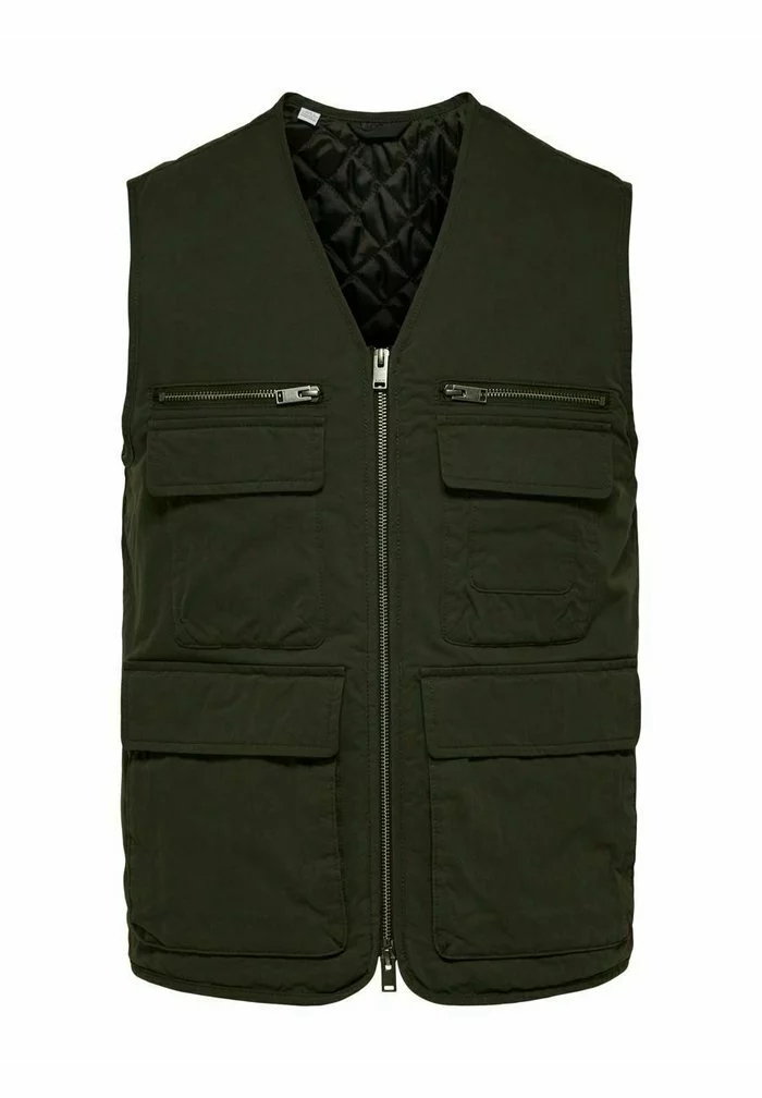 Selected Homme WESTE UTILITY-STIL - Veste Sans Manches - Dark Green 6 Selected Homme WESTE UTILITY-STIL - Veste Sans Manches - Dark Green – Image 6