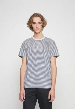 Selected Homme SLHNORMAN - T-shirt Imprimé - Bright White/navy Blazer