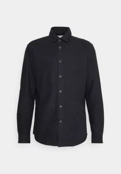 Selected Homme SLHRELAX SNAP - Chemise - Medium Grey Melange -Selected Homme Soldes Boutique e2032a0681b3453d86646a9342d1b183