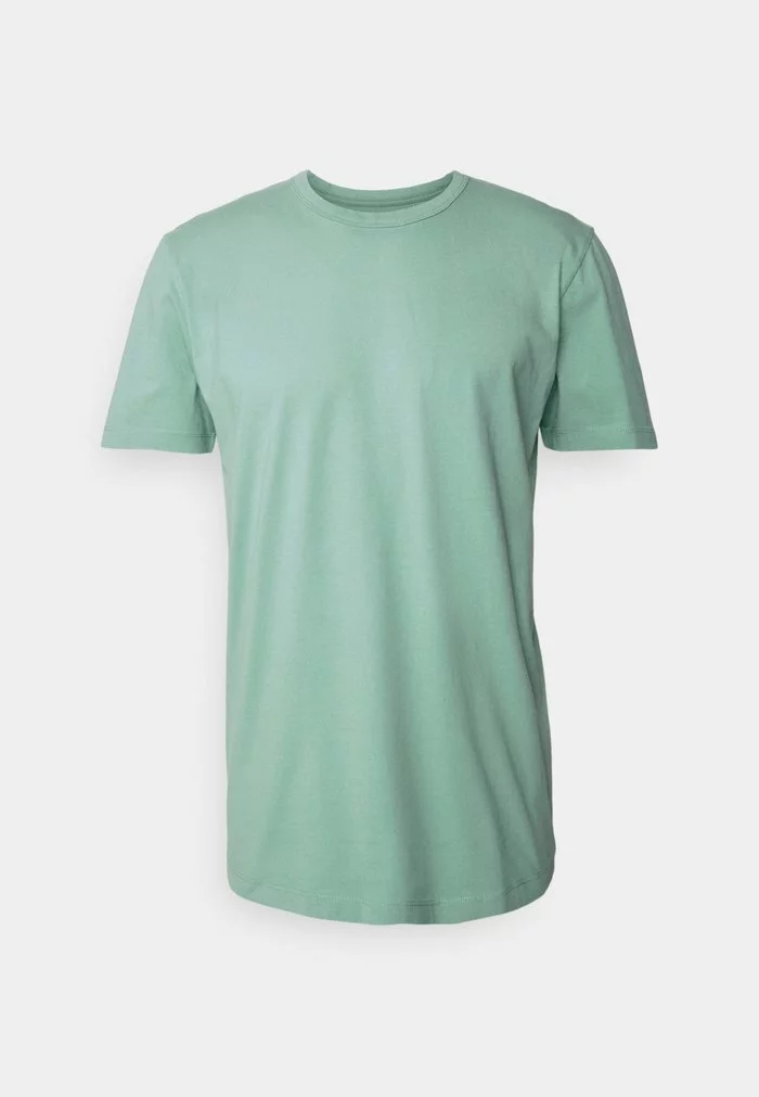 Selected Homme SLHRELAXLONG DAVID O NECK TEE CAMP - T-shirt Basique - Granite Green 1 Selected Homme SLHRELAXLONG DAVID O NECK TEE CAMP - T-shirt Basique - Granite Green