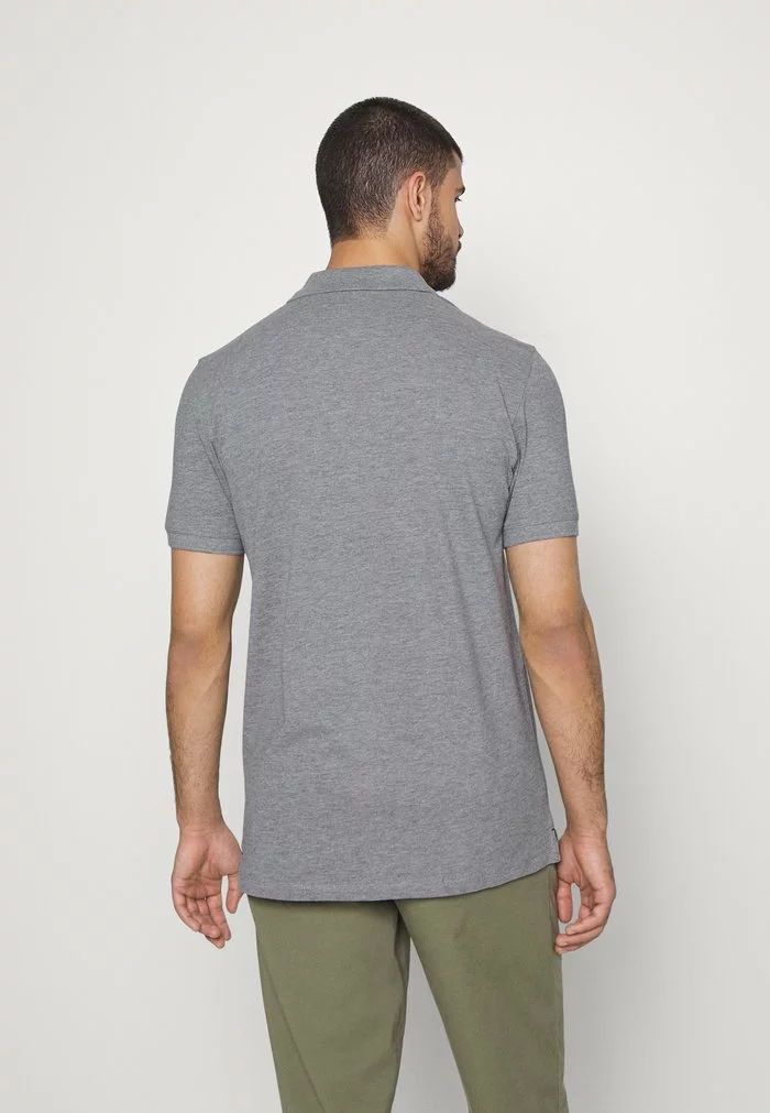 Selected Homme SLHAZE - Polo - Medium Grey Melange 3 Selected Homme SLHAZE - Polo - Medium Grey Melange – Image 3