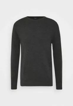 Selected Homme SLHBERG CREW NECK - Pullover - Antracit/melange -Selected Homme Soldes Boutique e2a3544083c64db4a3ff258c79225ed0