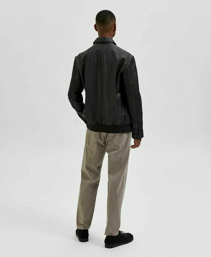 Selected Homme FARBIGE - Veste En Cuir - Black 3 Selected Homme FARBIGE - Veste En Cuir - Black – Image 3