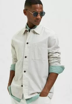 Selected Homme Chemise - Oatmeal -Selected Homme Soldes Boutique e4a3fc793b9344fb9590c503cfc6140d
