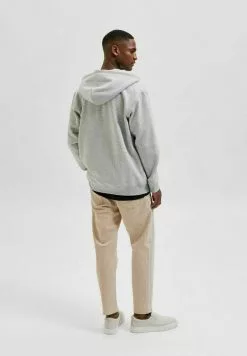 Selected Homme LÄSSIGES - Sweat à Capuche - Light Grey Melange -Selected Homme Soldes Boutique e4e607f4c1a646f79908feace6d81e9c