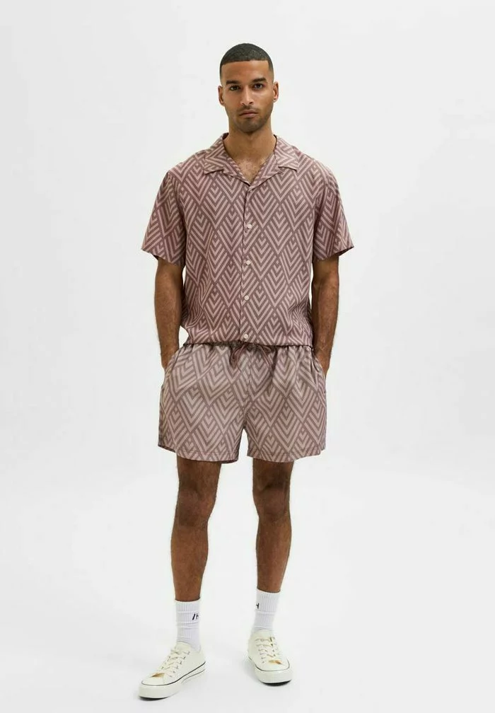 Selected Homme BEDRUKTE - Short De Bain - Twilight Mauve 2 Selected Homme BEDRUKTE - Short De Bain - Twilight Mauve – Image 2