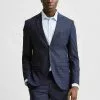 Selected Homme KOMFORTSTRETCH FENSTERKARO - Blazer - Dark Blue