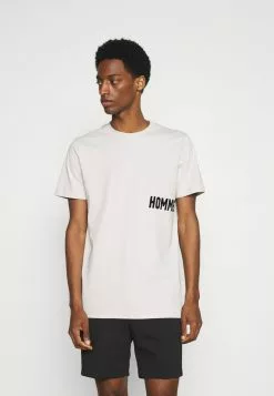 Selected Homme SLHDRILL ONECK TEE - T-shirt Imprimé - Moonstruck