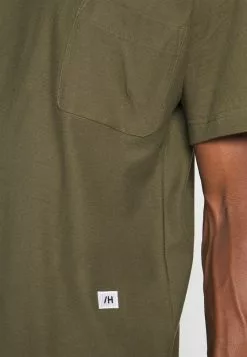 Selected Homme SLHRELAXALBION O NECK TEE - T-shirt Basique - Olive Night -Selected Homme Soldes Boutique e5d2803febf04e399b3a96022ebe4e51