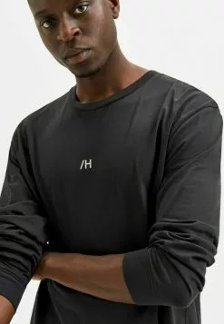 Selected Homme T-shirt à Manches Longues - Jet Black -Selected Homme Soldes Boutique e604cac2d0a1438991cbce730c7a8ebd