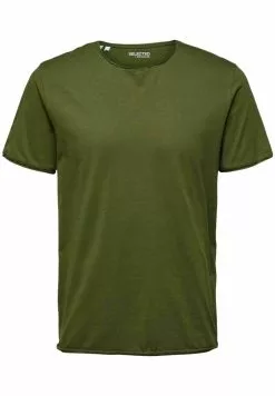 Selected Homme T-shirt Basique - Winter Moss -Selected Homme Soldes Boutique e67a36b2e411473597b791c1d24b53eb