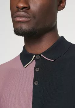 Selected Homme MASON BLOCK - Polo - Elderberry/oatmeal/sky Captain -Selected Homme Soldes Boutique e684656bfb764f91a7bb528099b635d2