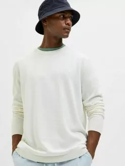 Selected Homme LANGÄRMELIGER - Pullover - Cloud Dancer -Selected Homme Soldes Boutique e6f6aeca6ef14f39b5528d1d299a2a75