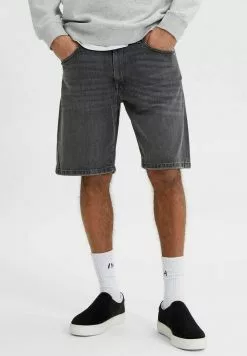 Selected Homme Short En Jean - Grau