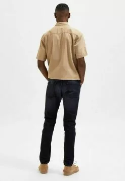 Selected Homme SLIM FIT - Jean Slim - Dark Grey Denim -Selected Homme Soldes Boutique e823e9070abe41e5835e75b10ef026dc
