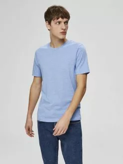 Selected Homme SHDTHEPERFECT ONECK TEE - T-shirt Imprimé - Bitter Chocolate