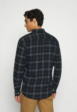 Selected Homme SLHSLIMFLANNEL - Chemise - Dark Blue/grey -Selected Homme Soldes Boutique e9a3b30657a543c38d85267172d314a4