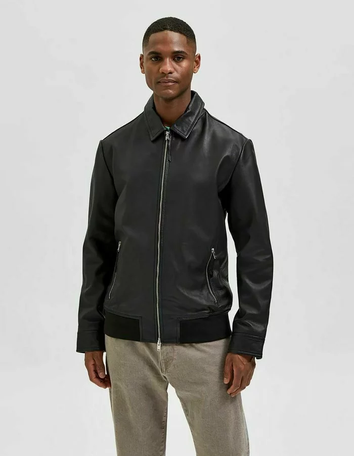 Selected Homme FARBIGE - Veste En Cuir - Black 1 Selected Homme FARBIGE - Veste En Cuir - Black