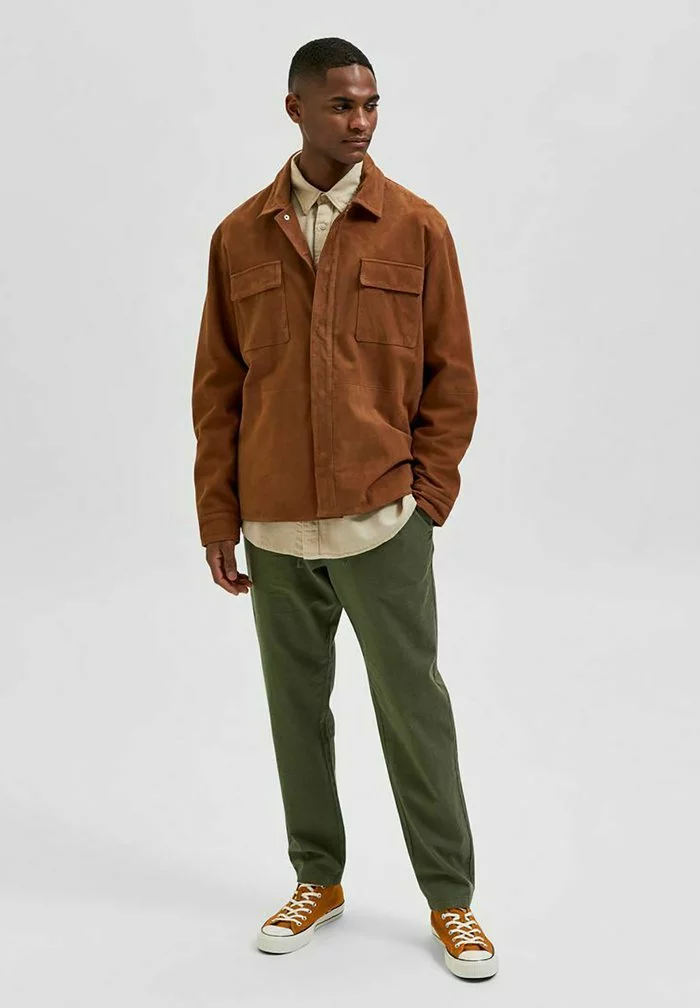 Selected Homme SHACKET - Veste En Cuir - Friar Brown 2 Selected Homme SHACKET - Veste En Cuir - Friar Brown – Image 2