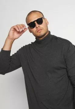 Selected Homme SLHBERG ROLL NECK - Pullover - Anthracite Melange -Selected Homme Soldes Boutique ead263826b23485ba3dee93ac5ce496b