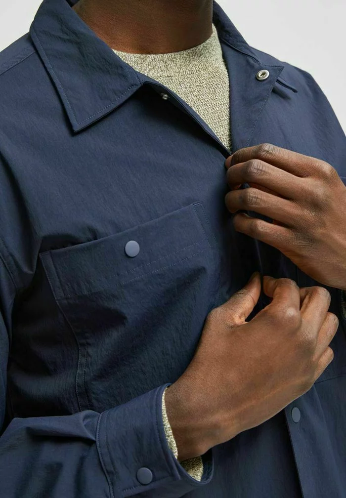 Selected Homme LANGARM - Chemise - Dark Sapphire 4 Selected Homme LANGARM - Chemise - Dark Sapphire – Image 4