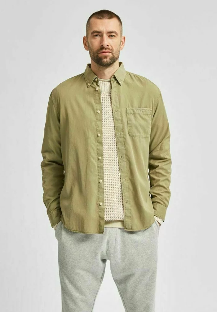 Selected Homme Chemise - Aloe 1 Selected Homme Chemise - Aloe