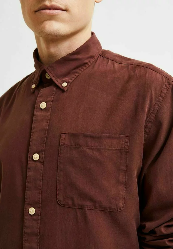 Selected Homme Chemise - Bitter Chocolate 5 Selected Homme Chemise - Bitter Chocolate – Image 5
