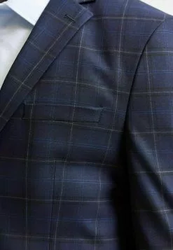 Selected Homme KOMFORTSTRETCH FENSTERKARO - Blazer - Dark Blue -Selected Homme Soldes Boutique ebf294c5f31f4714960f42153112e239