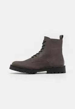 Selected Homme SLHRICKY LACEUP BOOT - Bottines à Lacets - Dark Grey