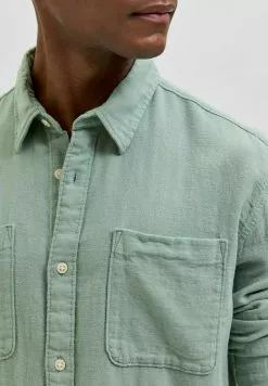 Selected Homme SLHSLIMNICO - Chemise - Granite Green -Selected Homme Soldes Boutique ec9cf82147d94e9b8f1df7eb881209f9