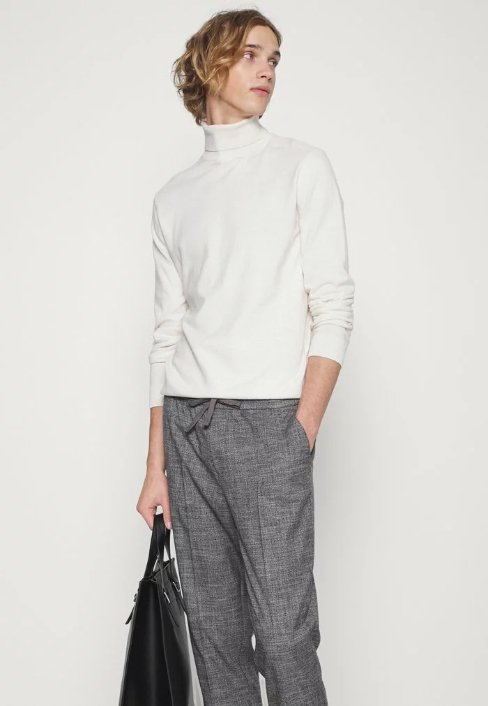 Selected Homme SLHBERG ROLL NECK - Pullover - Egret Melange 4 Selected Homme SLHBERG ROLL NECK - Pullover - Egret Melange – Image 4