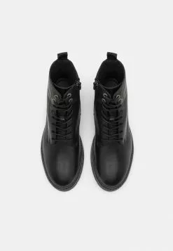 Selected Homme SLHTIM LACE-UP BOOT - Bottines à Lacets - Black -Selected Homme Soldes Boutique ed6db41fb5844ded84eac857b9f60355