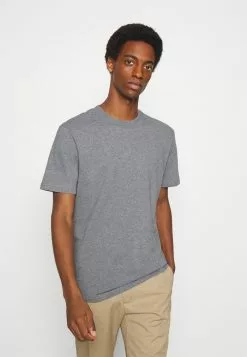 Selected Homme SLHRELAXCOLMAN O NECK - T-shirt Basique - Medium Grey Melange
