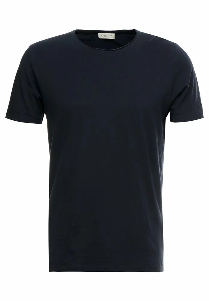 Selected Homme SLHLUKE O-NECK TEE - T-shirt Basique - Navy Blazer 4 Selected Homme SLHLUKE O-NECK TEE - T-shirt Basique - Navy Blazer – Image 4