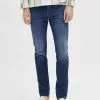Selected Homme Jean Droit - Medium Blue Denim