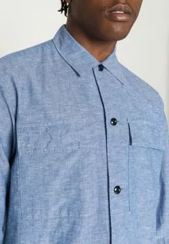 Selected Homme BERLIN OVERSHIRT - Chemise - Medium Blue Denim -Selected Homme Soldes Boutique ef0fbfe93ba24a1cb4827c5206f6798a