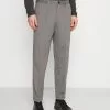 Selected Homme SLHSLIMTAPERED JIM FLEX ANKLE - Pantalon Classique - Light Grey Melange