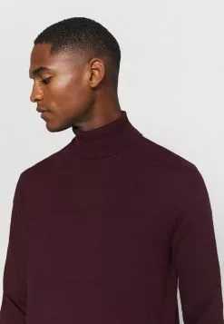 Selected Homme SLHBERG ROLL NECK - Pullover - Winetasting Melange -Selected Homme Soldes Boutique ef52499df59b4a989a60aa6a4cc1e8b4