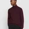 Selected Homme SLHBERG ROLL NECK - Pullover - Winetasting Melange