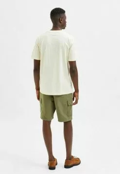 Selected Homme SLHRELAXDENTON - T-shirt Imprimé - Lemon Icing -Selected Homme Soldes Boutique efcb6492e8f24d0cbc4d6319b1cf4081