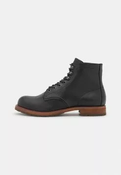 Selected Homme SLHROMAN BOOT - Bottines à Lacets - Black