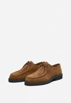 Selected Homme Chaussures à Lacets - Cognac -Selected Homme Soldes Boutique f1d7ebdc8bcf4100876d060ced8910bd