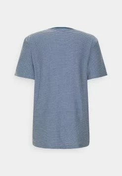 Selected Homme SLHRELAXTRISTAN STRIPE O NECK - T-shirt Imprimé - Federal Blue/egret -Selected Homme Soldes Boutique f23cc664316f48fd922d286a7be83902