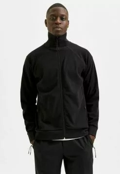 Selected Homme Sweat à Capuche Zippé - Black