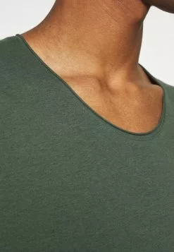 Selected Homme SLHNEWMERCE O NECK TEE 2 PACK - T-shirt Basique - Frost Gray/cilantro Melange -Selected Homme Soldes Boutique f2849a3bc68c47208eaf095abca8684c