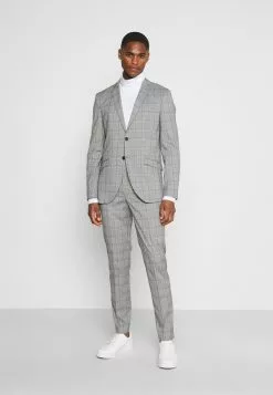 Selected Homme SLHSLIM KYLELOGAN - Costume - Light Gray