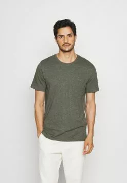 Selected Homme SLHDECKER O NECK TEE - T-shirt Basique - Forest Night
