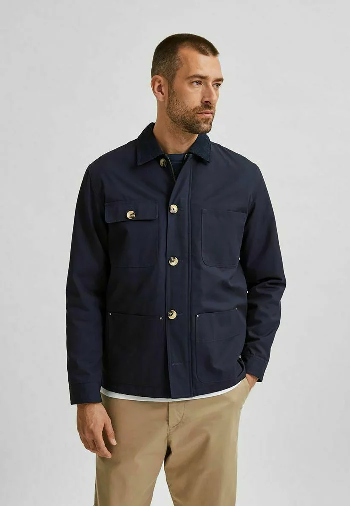 Selected Homme ARBEITER - Veste Légère - Navy Blazer 1 Selected Homme ARBEITER - Veste Légère - Navy Blazer