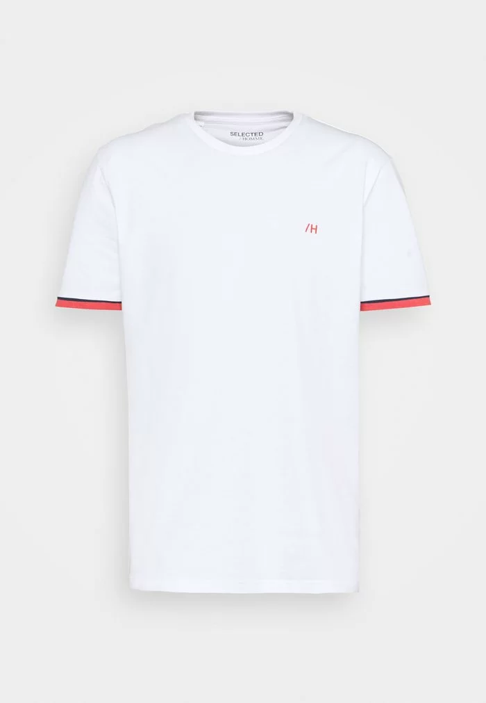 Selected Homme SLHREGPAT O NECK TEE - T-shirt Imprimé - White 6 Selected Homme SLHREGPAT O NECK TEE - T-shirt Imprimé - White – Image 6